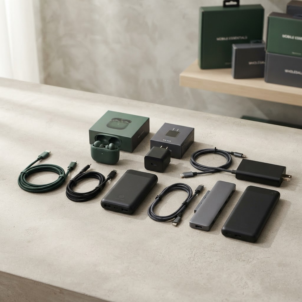 Mobile accessories arranged for wholesale